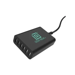 GDS USB-Hub mit 6 Ports - ohne USB-Kabel, 100-240 V DC Eingang, 5 V DC Ausgang