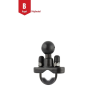 Screw clamp - (1 inch), for diameter 12.7 - 31.8 mm, galvanised U-bracket