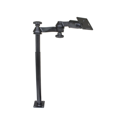 Doppel-Schwenkarm mit Tele-Pole (ca. 300 mm) und Basis (ca. 450 mm) - Octagon-Verbindungsarm, VESA-Platte (75 x75 mm )