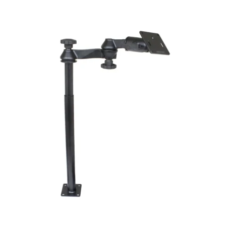 Double swivel arm with tele-pole (approx. 300 mm) and base (approx. 450 mm) - Octagon connecting arm, VESA plate (75 x75 mm)
