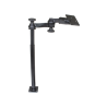 Double swivel arm with tele-pole (approx. 300 mm) and base (approx. 450 mm) - Octagon connecting arm, VESA plate (75 x75 mm)