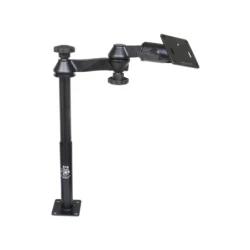 Double swivel arm with tele pole (approx. 300 mm) and base (approx. 225 mm) - Octagon connecting arm, VESA plate (75 x75 mm)