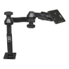 Double swivel arm with tele pole (approx. 100 mm) and base (approx. 175 mm) - Octagon connecting arm, VESA plate (75 x75 mm)