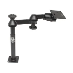 Double swivel arm with tele pole (approx. 200 mm) and base (approx. 225 mm) - Octagon connecting arm, VESA plate (75 x75 mm)