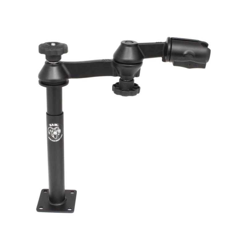 Double swivel arm with tele pole (approx. 200 mm) and base (approx. 225 mm) - Octagon connecting arm with mount (1.5 inch)
