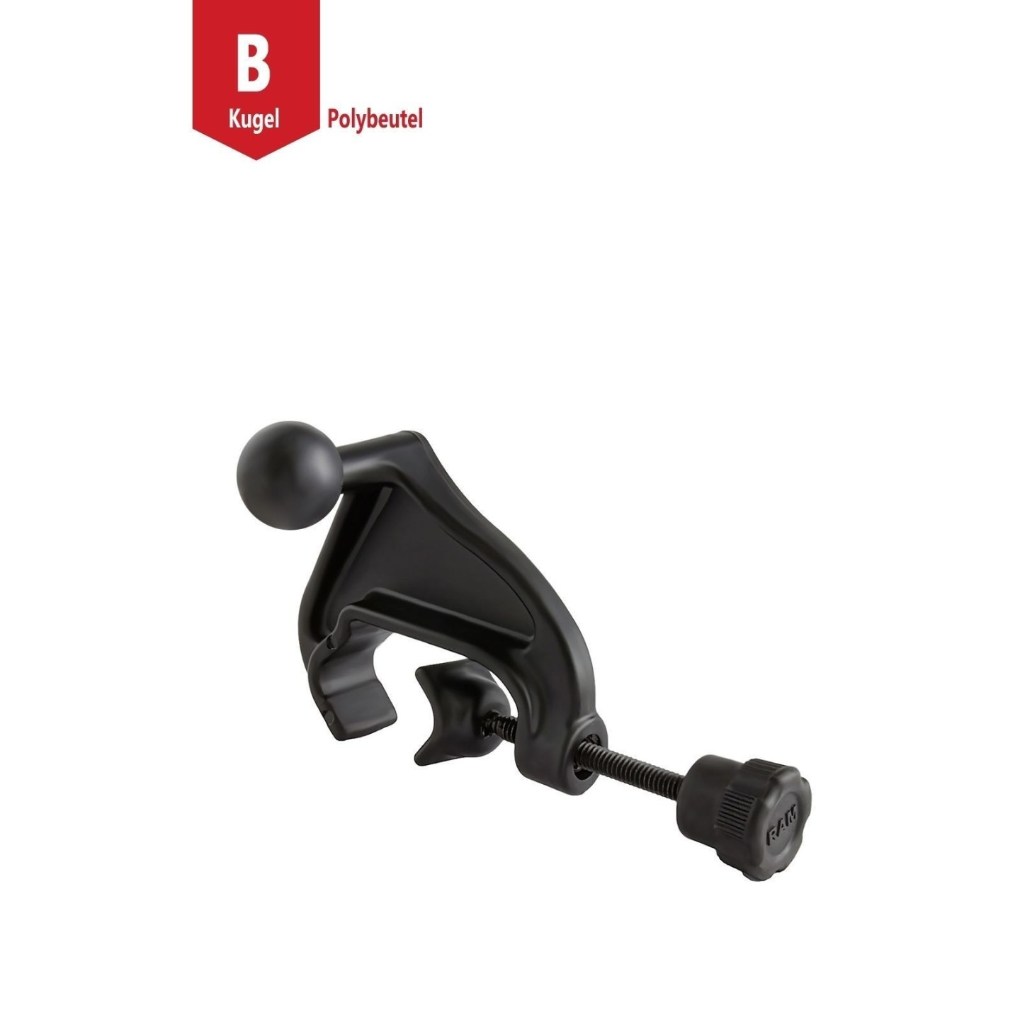 RAM Mounts Control Horn Clamp (Aviation) - B-Ball (1 inch), for diameter 15.9 - 31.8 mm