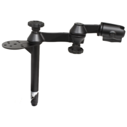 Doppel-Schwenkarm mit Tele-Pole (ca. 200 mm) und Seiten-Flansch (AMPS) - Octagon-Verbindungsarm mit -Aufnahme (1,5 Zoll)