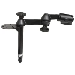Double swivel arm with tele pole (approx. 200 mm) and side flange (AMPS) - Octagon connecting arm with mount (1.5 inch)
