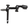 Double swivel arm with tele pole (approx. 200 mm) and side flange (AMPS) - Octagon connecting arm with mount (1.5 inch)