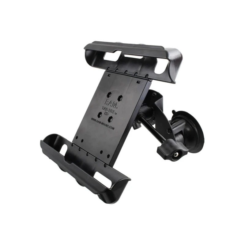 Double suction foot mount for Apple iPad Gen 1-4 (with protective cases/enclosures) - (1 inch), Tab-Tite cradle