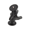 Surface-mounting set (short) with 1/4"-20 grub screw for cameras - with round base plate (AMPS)