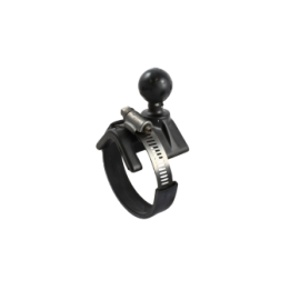 Kamera-Halterung (kurz) für Lenker/Rohre mit 1/4"-20 Gewindestift - mit Klemmschelle,  (1 Zoll)
