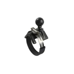 Kamera-Halterung (kurz) für Lenker/Rohre mit 1/4"-20 Gewindestift - mit Klemmschelle,  (1 Zoll)