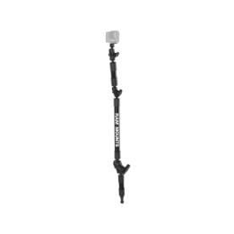 Doppel-Verlängerungsarm mit Spline Post u. GoPro-Adapter - Gesamtlänge ca. 900 mm, 3x kurze Verbindungsarm
