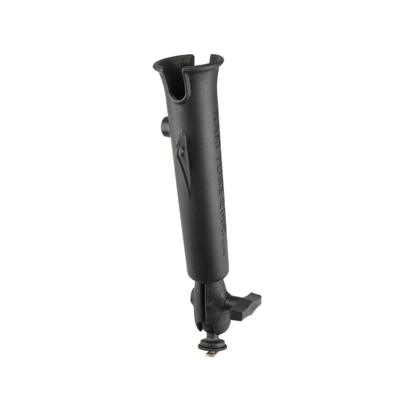 Flute holder for fishing rods with track connection (T-slot) - Ball with T-slot, connecting arm