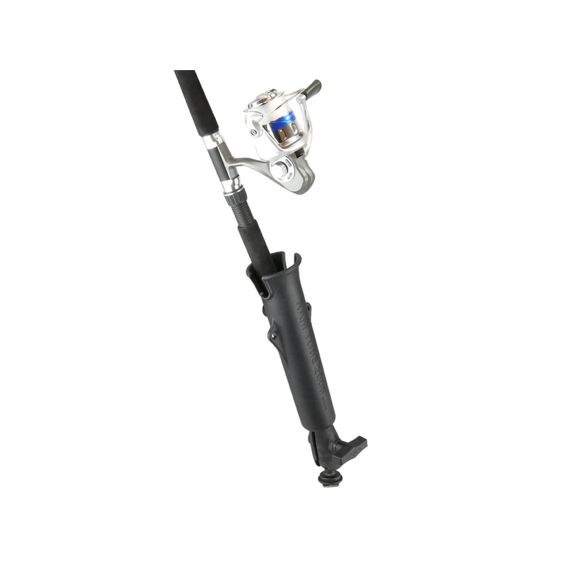 Flute holder for fishing rods with track connection (T-slot) - Ball with T-slot, connecting arm