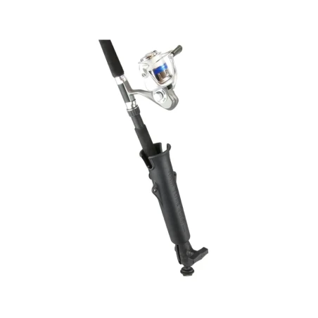Flute holder for fishing rods with track connection (T-slot) - Ball with T-slot, connecting arm