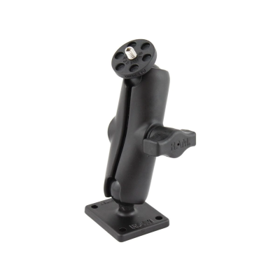 Aufbau-Kamerahalterung mit 1/4"-20 Gewindestift - mit rechteckiger Basisplatte,  (1 Zoll)