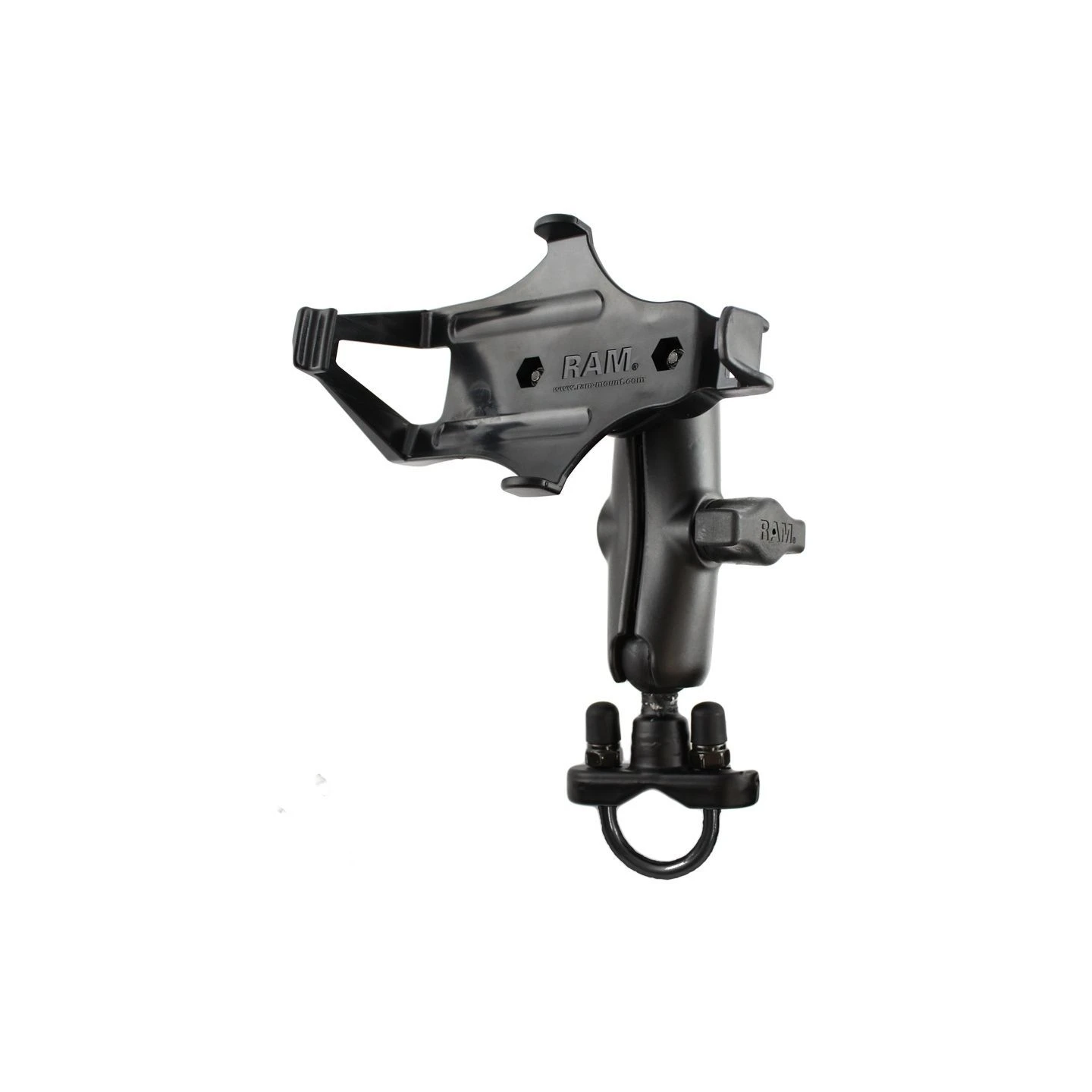 Lenker-Halterung Garmin GPSMAP 176/196/276/296/395/495/496 -  (1 Zoll), Rohr-Klemme, mittlerer Verbindungsarm