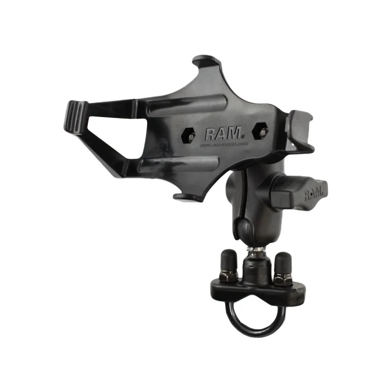 Lenker-Halterung Garmin GPSMAP 176/196/276/296/396/495/496 -  (1 Zoll), Rohr-Klemme, kurzer Verbindungsarm