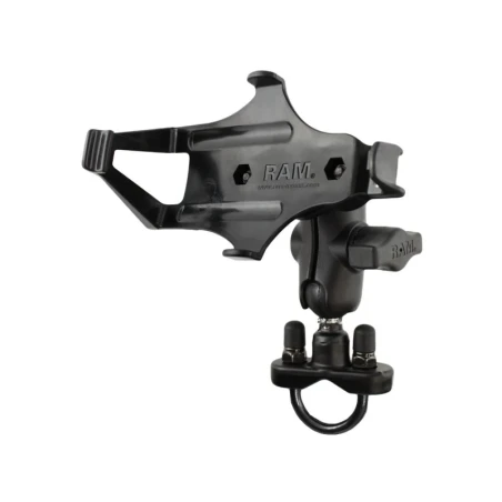 Lenker-Halterung Garmin GPSMAP 176/196/276/296/396/495/496 -  (1 Zoll), Rohr-Klemme, kurzer Verbindungsarm