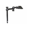 Double swivel arm with Tele-Pole (approx. 300 mm) - Octagon connecting arm, VESA plate (75 x75 mm hole pattern)