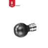 Replacement ball for motorbike base mounting handlebar head - (1 inch), ball only (without screws)