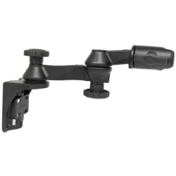 Double swivel arm for vertical wall mounting with mounting (1.5 inch) - Vertical base, Octagon connecting arm