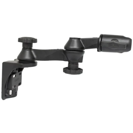 Double swivel arm for vertical wall mounting with mounting (1.5 inch) - Vertical base, Octagon connecting arm