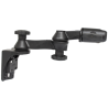 Double swivel arm for vertical wall mounting with mounting (1.5 inch) - Vertical base, Octagon connecting arm