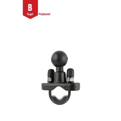 RAM Mounts Schraub-Klemmeschelle - B-Kugel (1 Zoll), für Durchmesser 12,7 - 31,8 mm, U-Bügel verzinkt