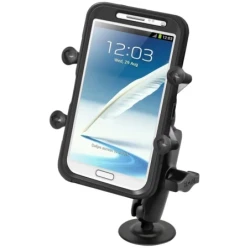 Aufbau-Klebehalterung mit X-Grip Halteklammer für Smartphones bis 114,3 mm Breite -  (1 Zoll), Klebebasis