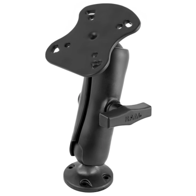 Aufbau-Set für Humminbird/Apelco - runde Basisplatte (Verbundstoff), mittlerer Verbindungsarm (Verbundstoff)