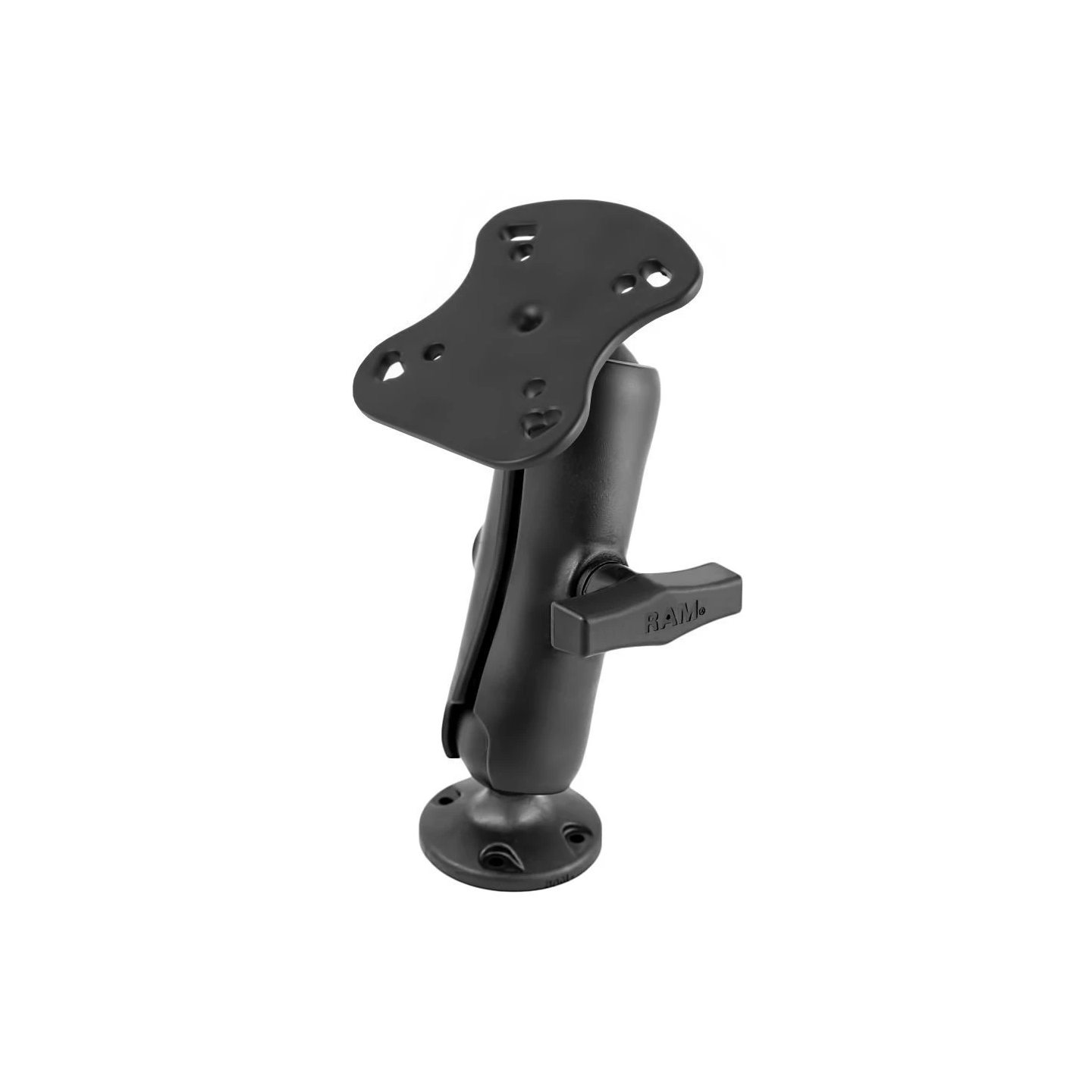 Aufbau-Set für Humminbird/Apelco - runde Basisplatte (Verbundstoff), mittlerer Verbindungsarm (Verbundstoff)