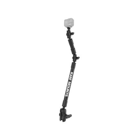Doppel-Verlängerungsarm mit GoPro-Adapter - Gesamtlänge ca. 750 mm, 3x kurze Verbindungsarme, GoPro-Adapter,  (1 Zoll)