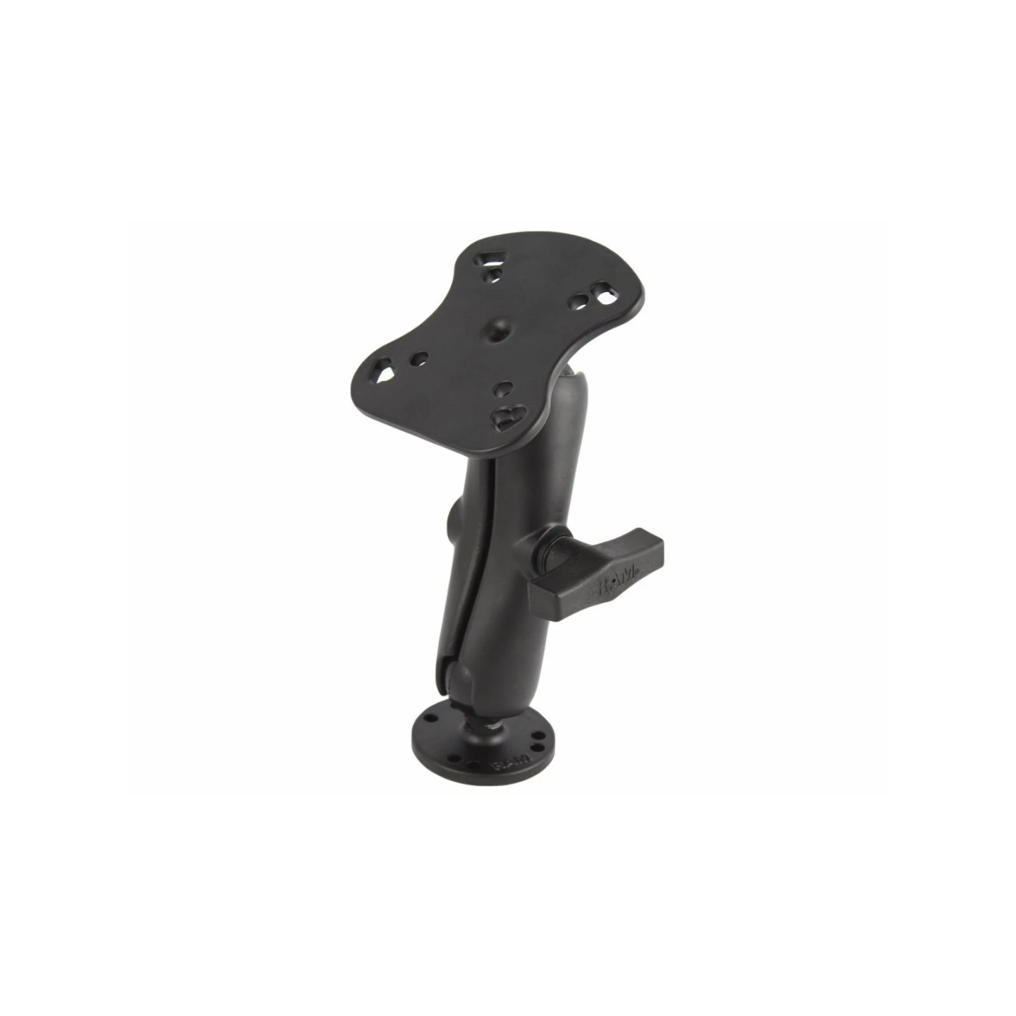 Aufbau-Set für Humminbird / Apelco 97 - runde Basisplatte (AMPS), mittlerer Verbindungsarm, Adapterplatte