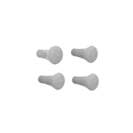 Ersatz-Gummifinger für X-Grip Tablet-Halteklammern (UN8) - grau, 4er-Packung