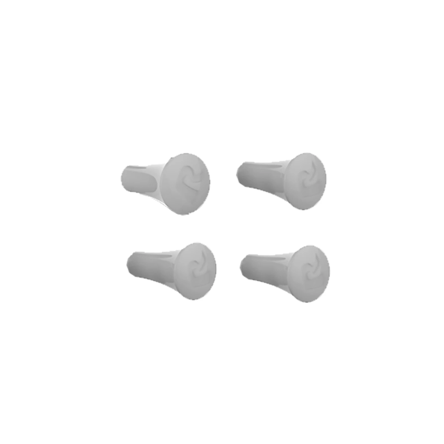 Ersatz-Gummifinger für X-Grip Tablet-Halteklammern (UN8) - grau, 4er-Packung