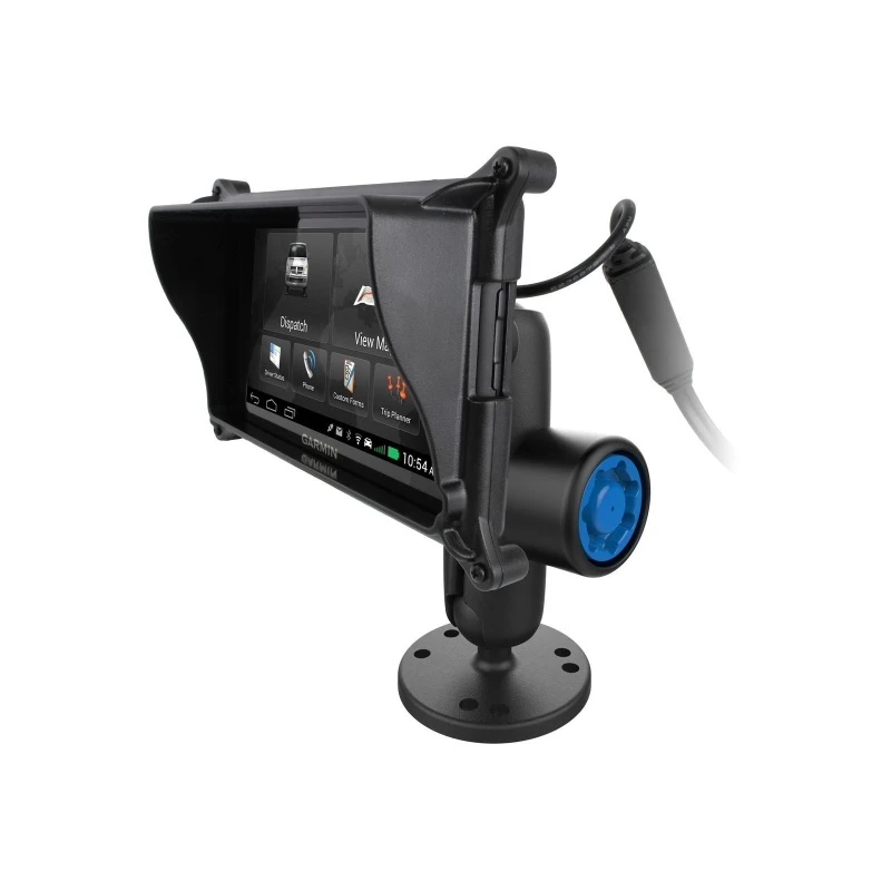 Surface mount Garmin Fleet 660/670 devices - (1 inch), round base plate (AMPS), centre connecting arm