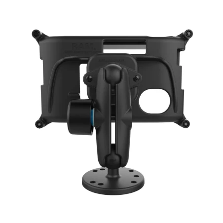 Surface mount Garmin Fleet 660/670 devices - (1 inch), round base plate (AMPS), centre connecting arm