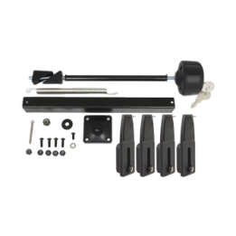 Secure-N-Motion Sicherungs-Kit für Tough-Tray halter - Schloss, 4 flache Seitenarme