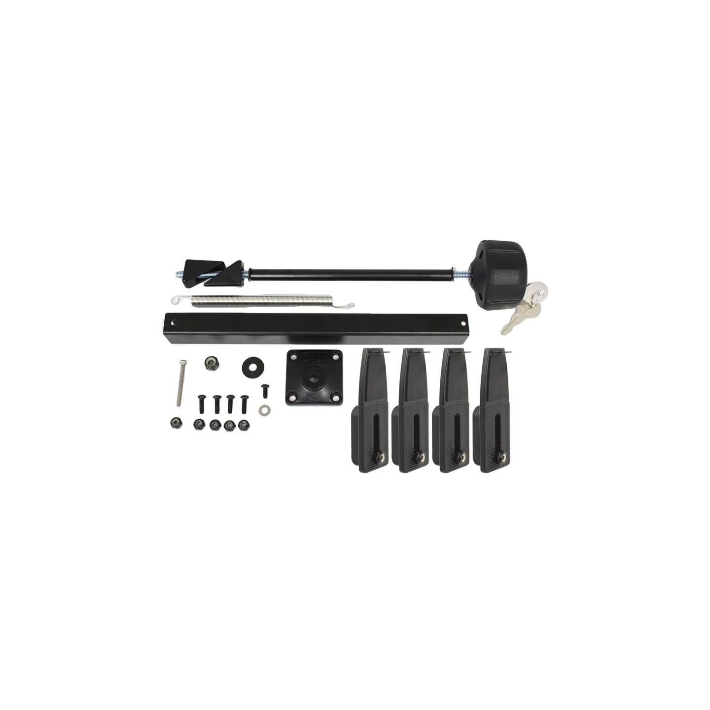 Secure-N-Motion Sicherungs-Kit für Tough-Tray halter - Schloss, 4 flache Seitenarme