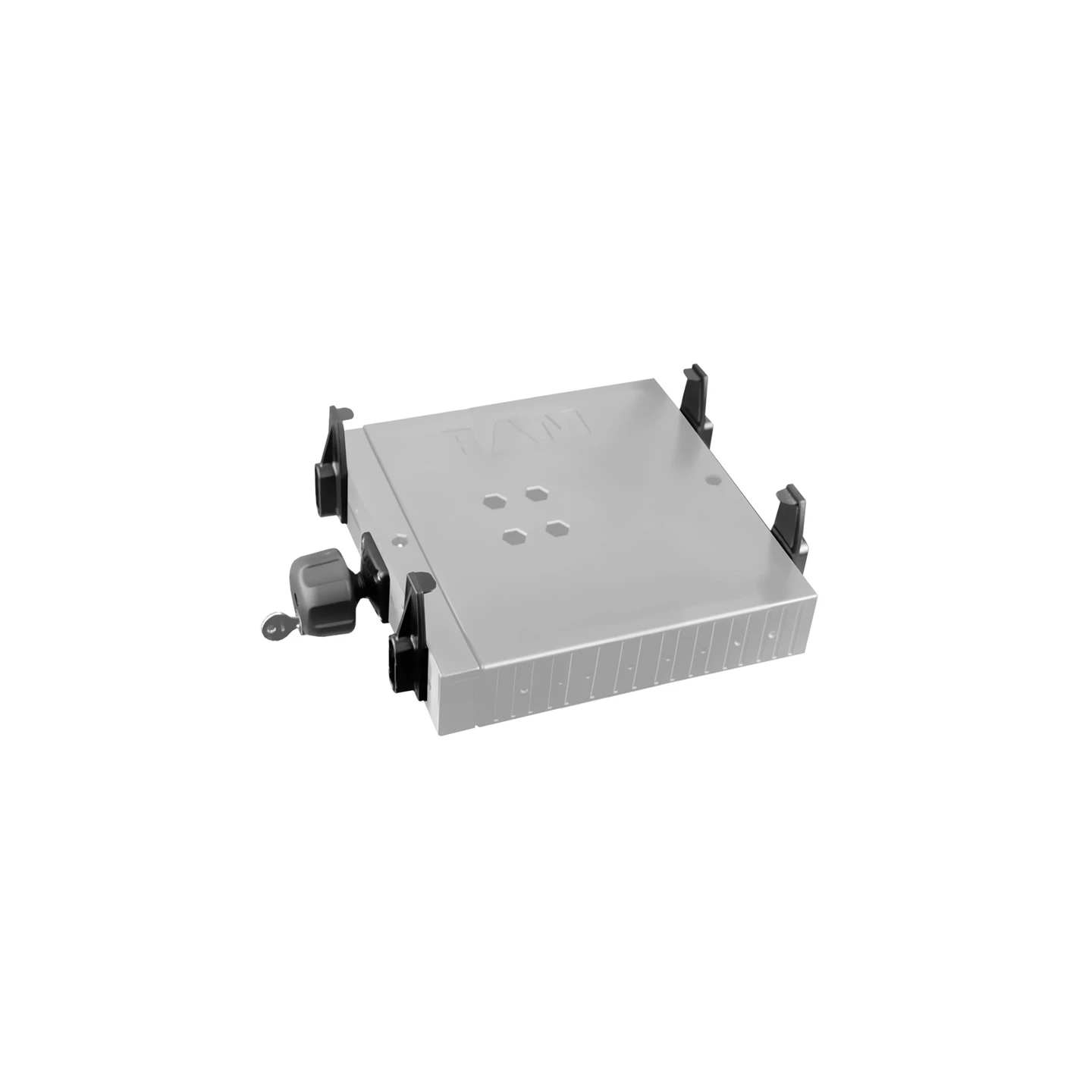 Secure-N-Motion Sicherungs-Kit für Tough-Tray halter - Schloss, 4 flache Seitenarme