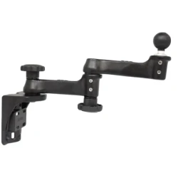 Double swivel arm for vertical wall mounting with (1.5 inch) - Vertical base