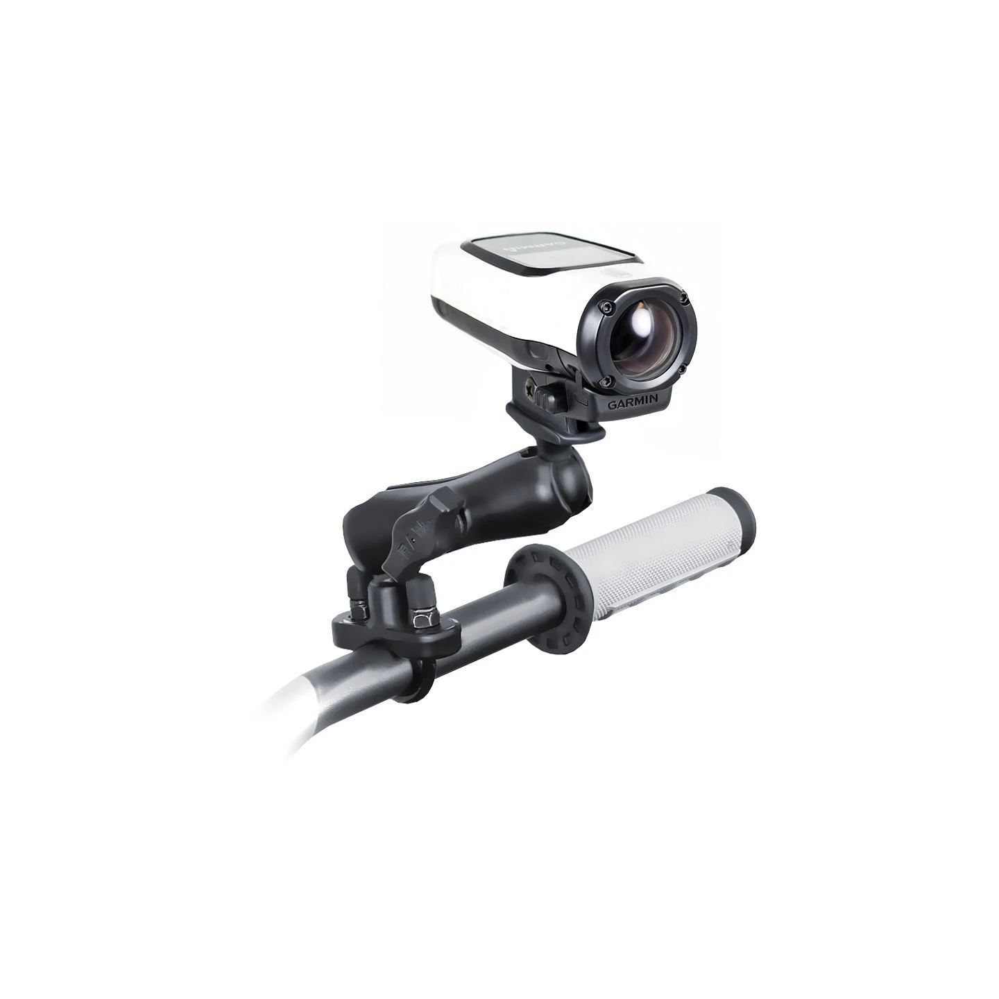 Lenker-Halterung Garmin VIRB Action Kameras -  (1 Zoll), Rohr-Klemme, mittlerer Verbindungsarm, VIRB-Adapter