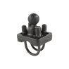 Double screw clamp tubes/bars/handlebars - (1 inch), for diameter 19.1 - 31.8 mm