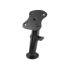 Marine surface mount Humminbird/Lowrance - (1 inch), round base plate (AMPS), long connecting arm, adapter plate