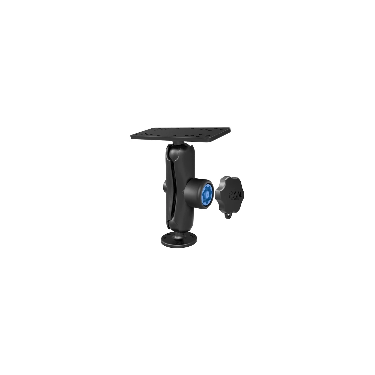 Aufbau-Set mit Pin-Lock Sicherung - runde Basisplatte (AMPS), mittlerer Verbindungsarm mit Pin-Lock Sicherung (7-Pin)