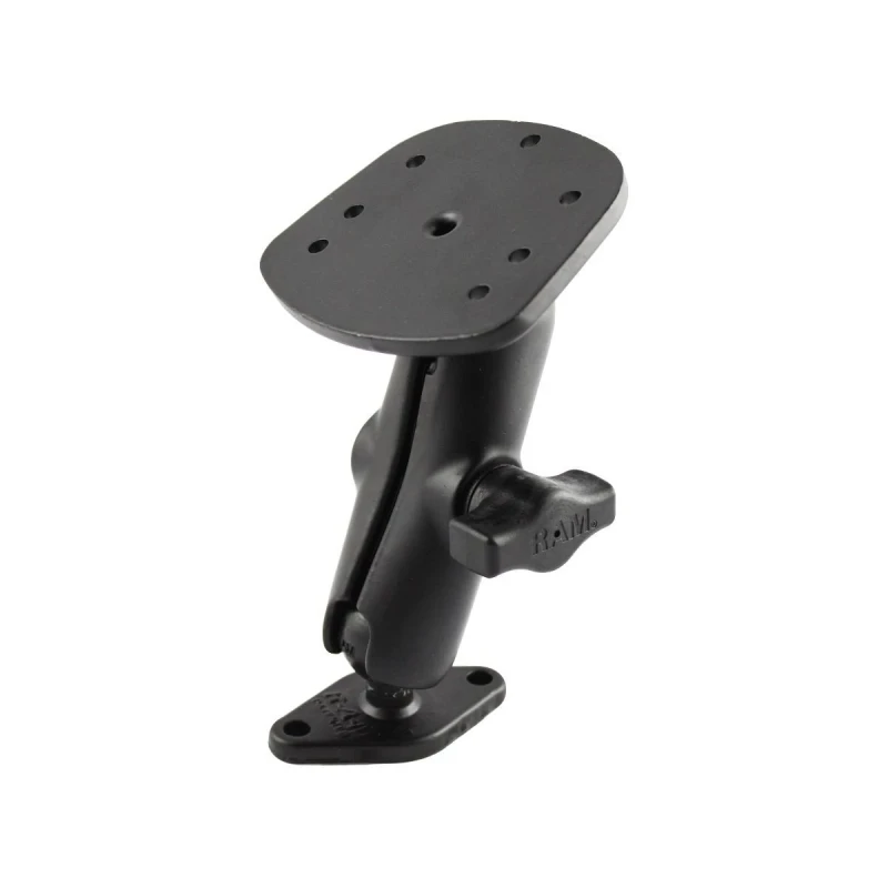 Marine-Aufbauhalterung Humminbird Piranha -  (1 Zoll), Diamond-Basisplatte (Trapez), mittlerer Verbindungsarm, Adapterplatte