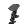 Marine superstructure mount Humminbird Piranha - (1 inch), Diamond base plate (trapezoid), centre connecting arm
